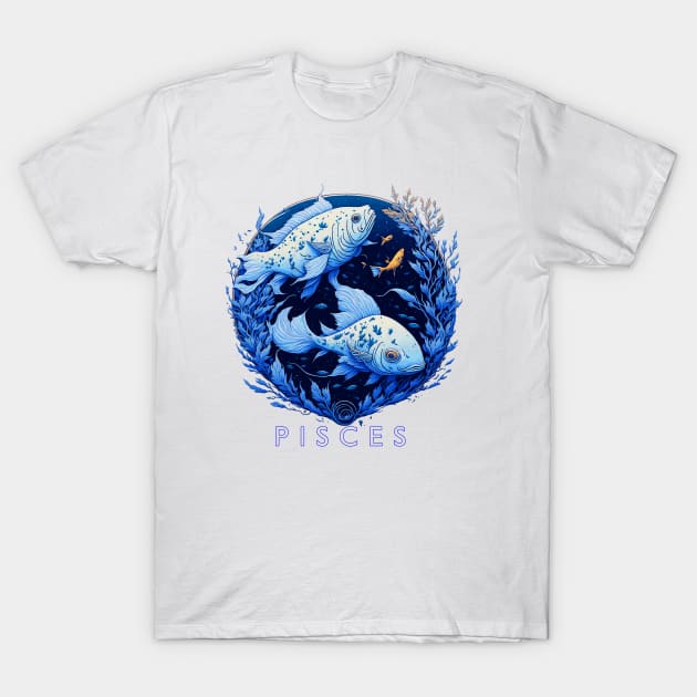 Zodiac sign Pisces T-shirt T-Shirt by Emotiondesign